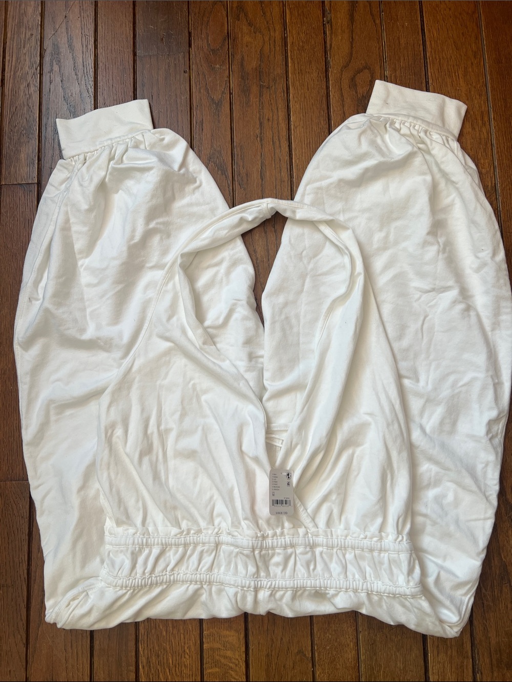 Free People Ivory White Hot Shot Halter Romper Jumpsuit Onesie Size Medium NWT
